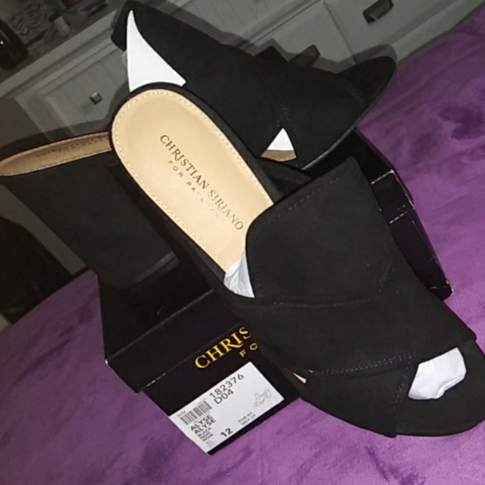 Christian Siriano size "12" shoe black Brand New